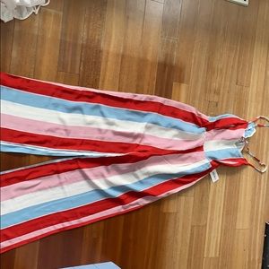 Multi stripe jumpsuit